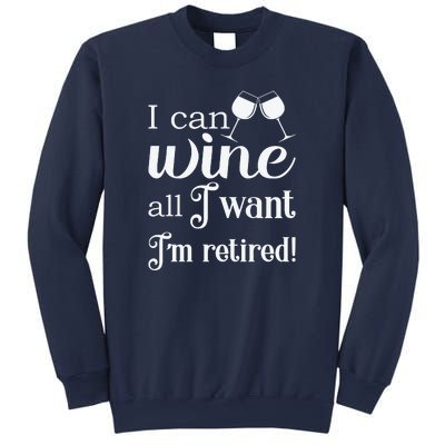 Retired Retirement Wine Gift Sweatshirt