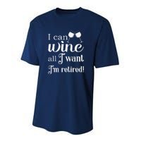 Retired Retirement Wine Gift Performance Sprint T-Shirt