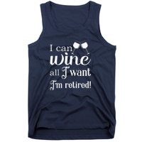 Retired Retirement Wine Gift Tank Top