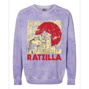 Ratzilla Rat Whisperer Rodent Lover Rat Lover Colorblast Crewneck Sweatshirt