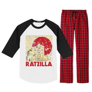 Ratzilla Rat Whisperer Rodent Lover Rat Lover Raglan Sleeve Pajama Set