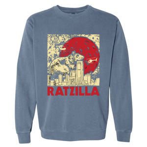 Ratzilla Rat Whisperer Rodent Lover Rat Lover Garment-Dyed Sweatshirt