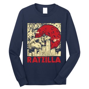 Ratzilla Rat Whisperer Rodent Lover Rat Lover Long Sleeve Shirt