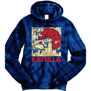 Ratzilla Rat Whisperer Rodent Lover Rat Lover Tie Dye Hoodie