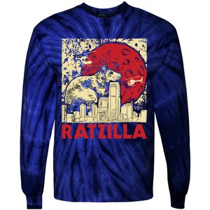 Ratzilla Rat Whisperer Rodent Lover Rat Lover Tie-Dye Long Sleeve Shirt