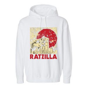 Ratzilla Rat Whisperer Rodent Lover Rat Lover Garment-Dyed Fleece Hoodie