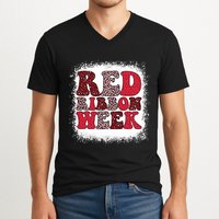 Red Ribbon Week Apparel Red Ribbon Week V-Neck T-Shirt