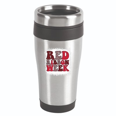 Red Ribbon Week Apparel Red Ribbon Week 16oz Travel Tumbler
