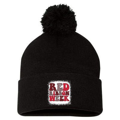 Red Ribbon Week Apparel Red Ribbon Week Pom Pom 12in Knit Beanie