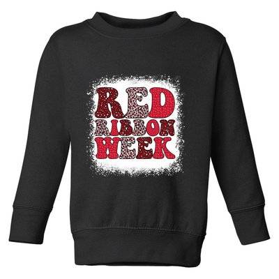 Red Ribbon Week Apparel Red Ribbon Week Toddler Sweatshirt
