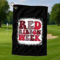 Red Ribbon Week Apparel Red Ribbon Week Golf Towel