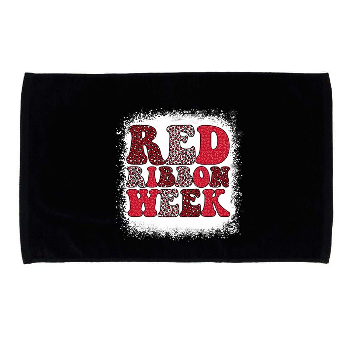 Red Ribbon Week Apparel Red Ribbon Week Microfiber Hand Towel
