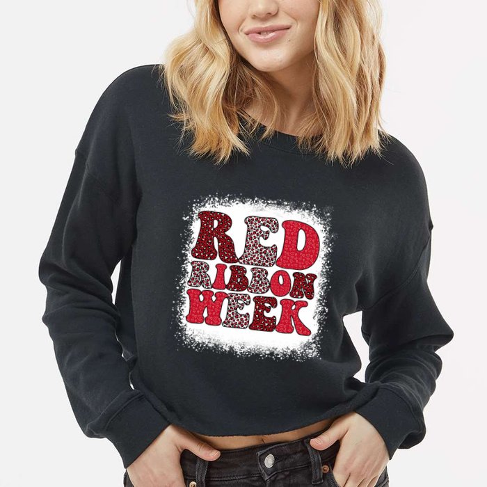 Red Ribbon Week Apparel Red Ribbon Week Cropped Pullover Crew