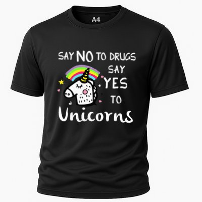 Red Ribbon Week Say No Say Yes to Unicorns Performance Shirt