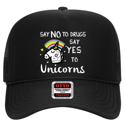 Red Ribbon Week Say No Say Yes to Unicorns Trucker Hat