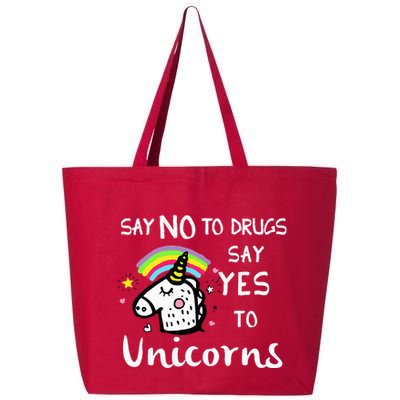 Red Ribbon Week Say No Say Yes to Unicorns 25L Jumbo Tote