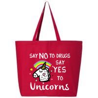 Red Ribbon Week Say No Say Yes to Unicorns 25L Jumbo Tote