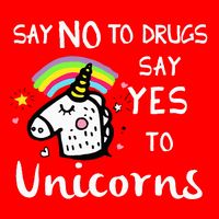Red Ribbon Week Say No Say Yes to Unicorns 25L Jumbo Tote