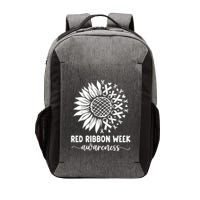 Red Ribbon Week Red Ribbon Week Sunflower Vector Backpack