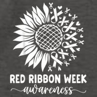 Red Ribbon Week Red Ribbon Week Sunflower Vector Backpack