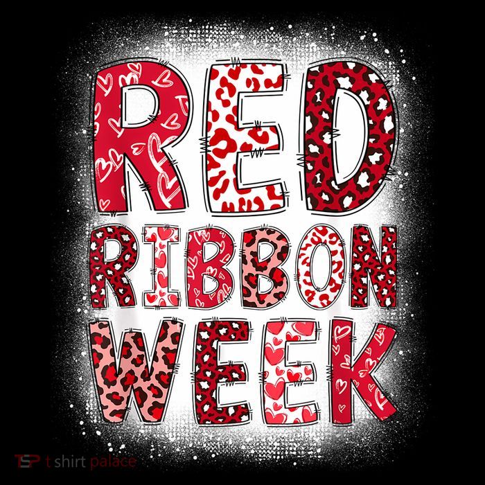 Red Ribbon Week Groovy Red Ribbon Awareness For Women Poster