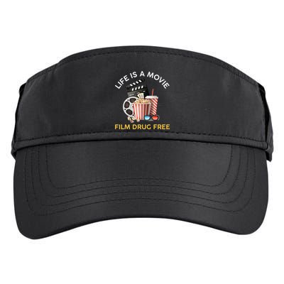 Red Ribbon Week Life Is A Movie Film Drug Free Adult Drive Performance Visor
