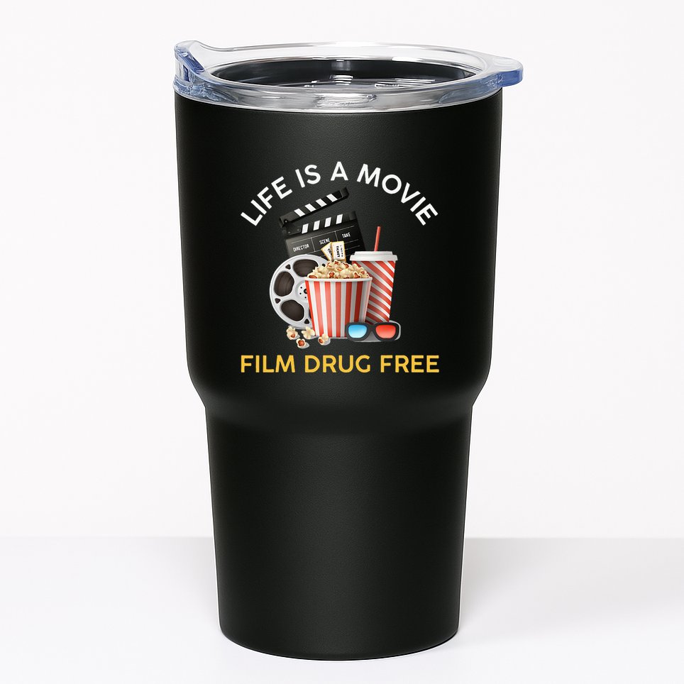 Red Ribbon Week Life Is A Movie Film Drug Free Tumbler
