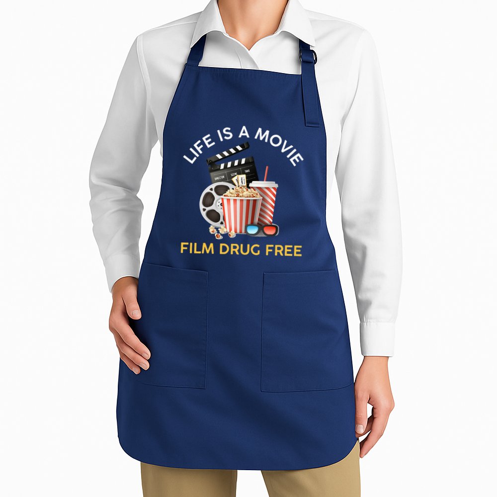 Red Ribbon Week Life Is A Movie Film Drug Free Apron