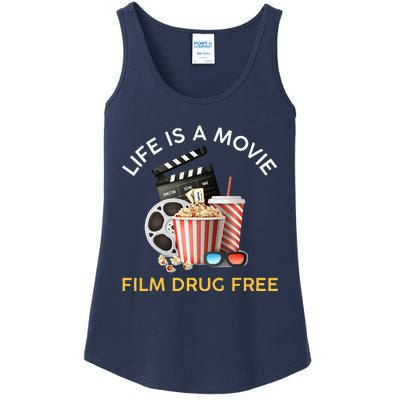 Red Ribbon Week Life Is A Movie Film Drug Free Ladies Essential Tank