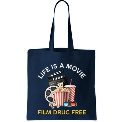 Red Ribbon Week Life Is A Movie Film Drug Free Bag