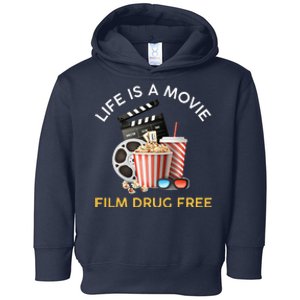 Red Ribbon Week Life Is A Movie Film Drug Free Toddler Hoodie