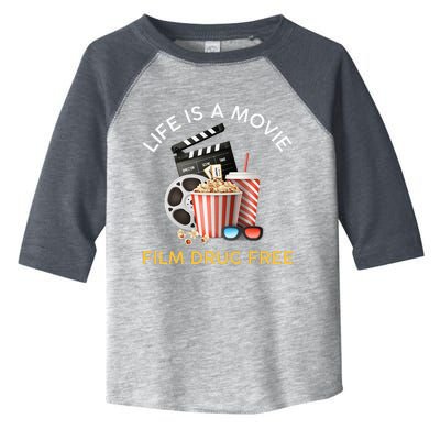 Red Ribbon Week Life Is A Movie Film Drug Free Toddler Fine Jersey T-Shirt