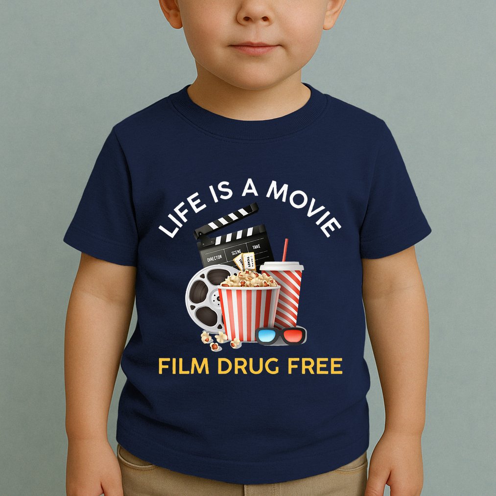 Red Ribbon Week Life Is A Movie Film Drug Free Toddler T-Shirt