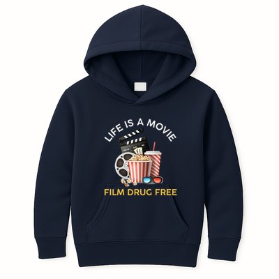 Red Ribbon Week Life Is A Movie Film Drug Free Kids Hoodie