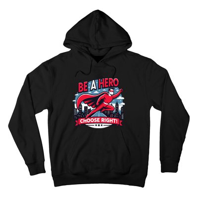 Red Ribbon Week Awareness For Students and Teachers Hoodie