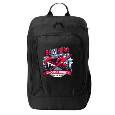 Red Ribbon Week Awareness For Students and Teachers City Backpack