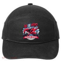 Red Ribbon Week Awareness For Students and Teachers 7-Panel Snapback Hat