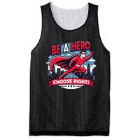 Red Ribbon Week Awareness For Students and Teachers Mesh Reversible Basketball Jersey Tank