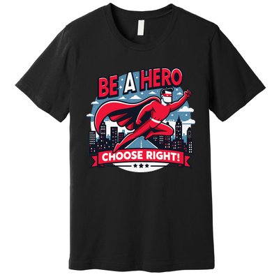 Red Ribbon Week Awareness For Students and Teachers Premium T-Shirt