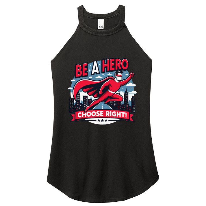 Red Ribbon Week Awareness For Students and Teachers Women's Perfect Tri Rocker Tank