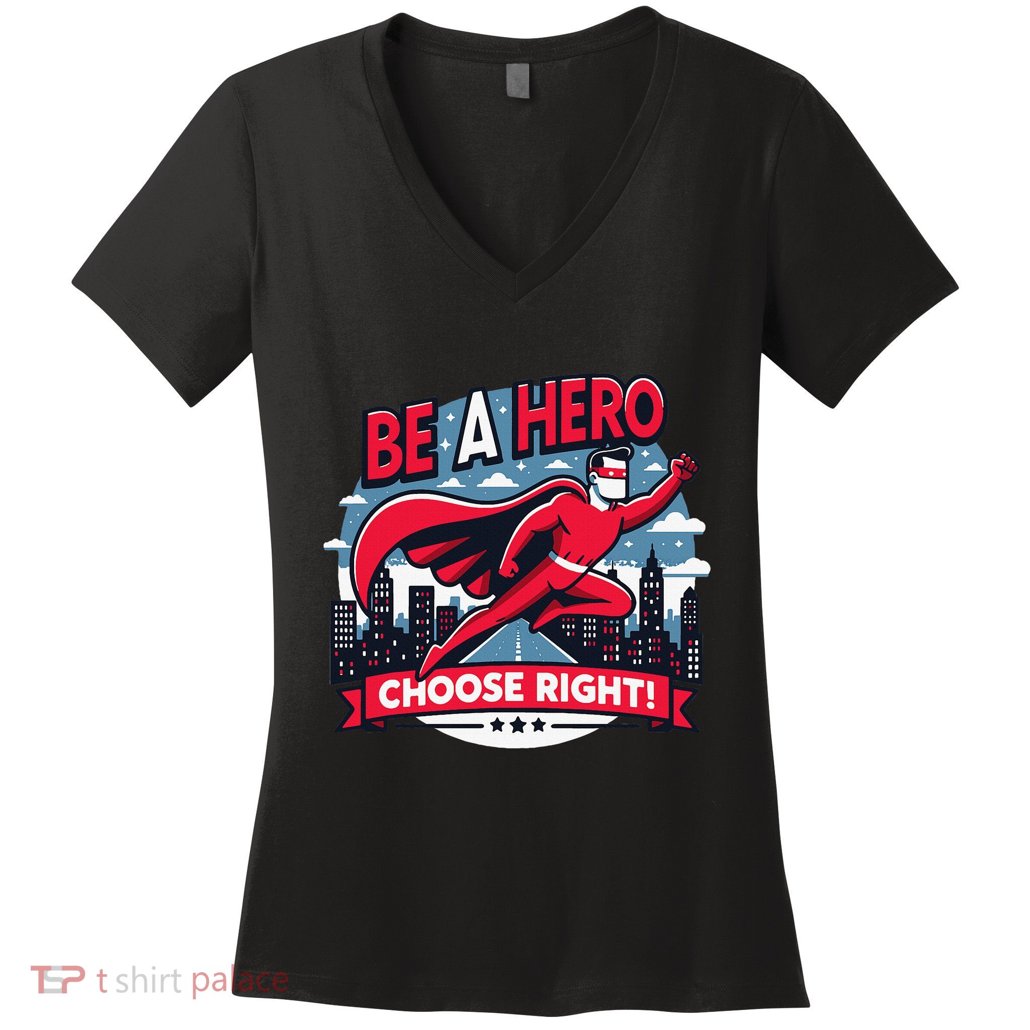 Red Ribbon Week Awareness For Students and Teachers Women's V-Neck T-Shirt