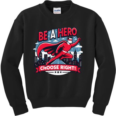 Red Ribbon Week Awareness For Students and Teachers Kids Sweatshirt