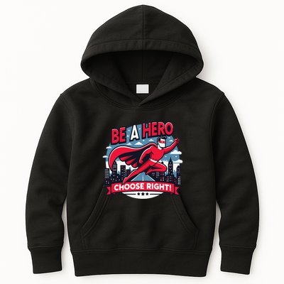Red Ribbon Week Awareness For Students and Teachers Kids Hoodie