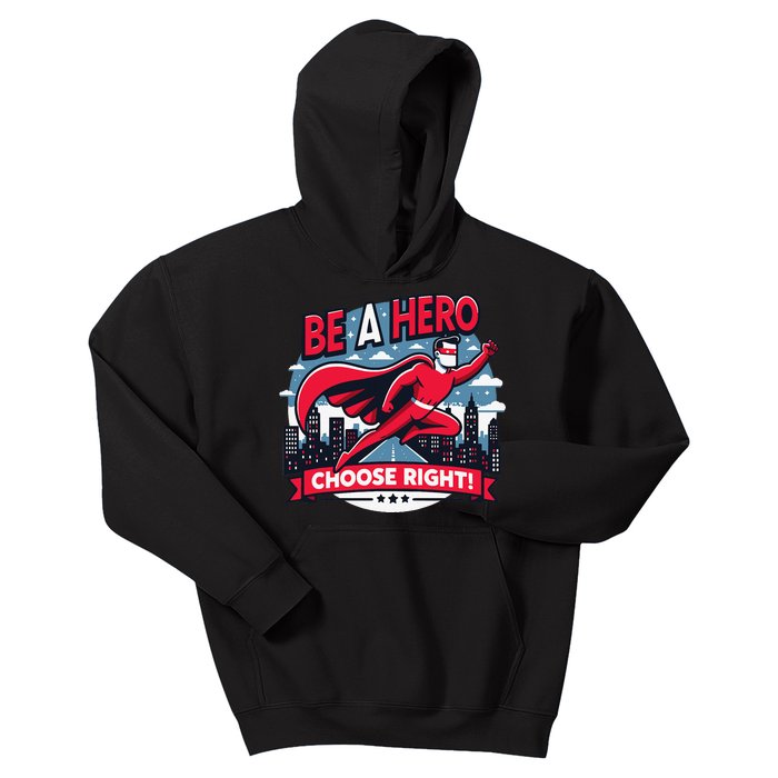 Red Ribbon Week Awareness For Students and Teachers Kids Hoodie