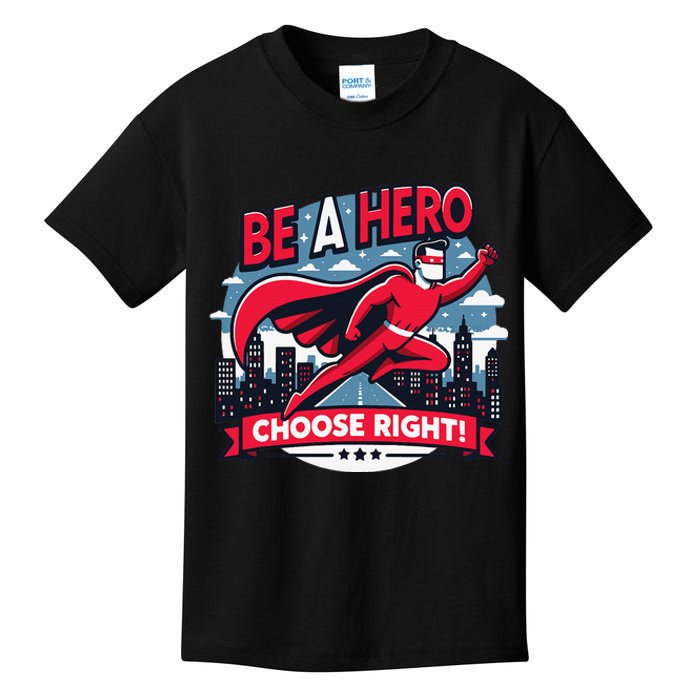 Red Ribbon Week Awareness For Students and Teachers Kids T-Shirt