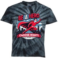 Red Ribbon Week Awareness For Students and Teachers Kids Tie-Dye T-Shirt