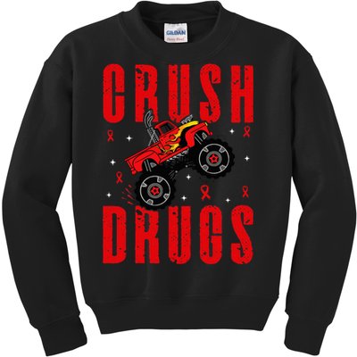 Red Ribbon Week Awareness Halloween Kids Sweatshirt