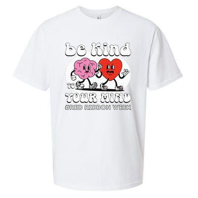 Red Ribbon Week Be Kind To Your Mind Sueded Cloud Jersey T-Shirt