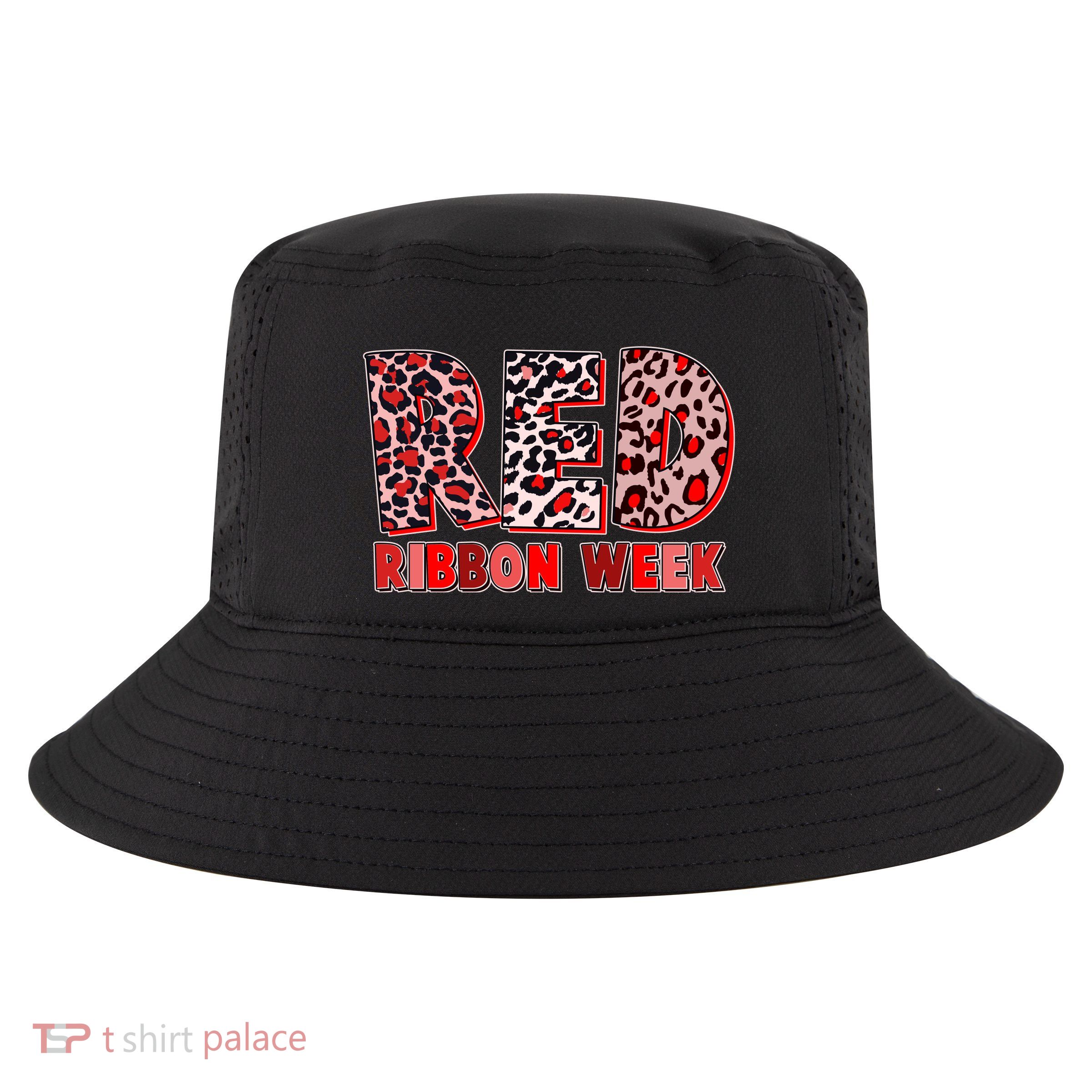 Red Ribbon Week Awareness Cool Comfort Performance Bucket Hat