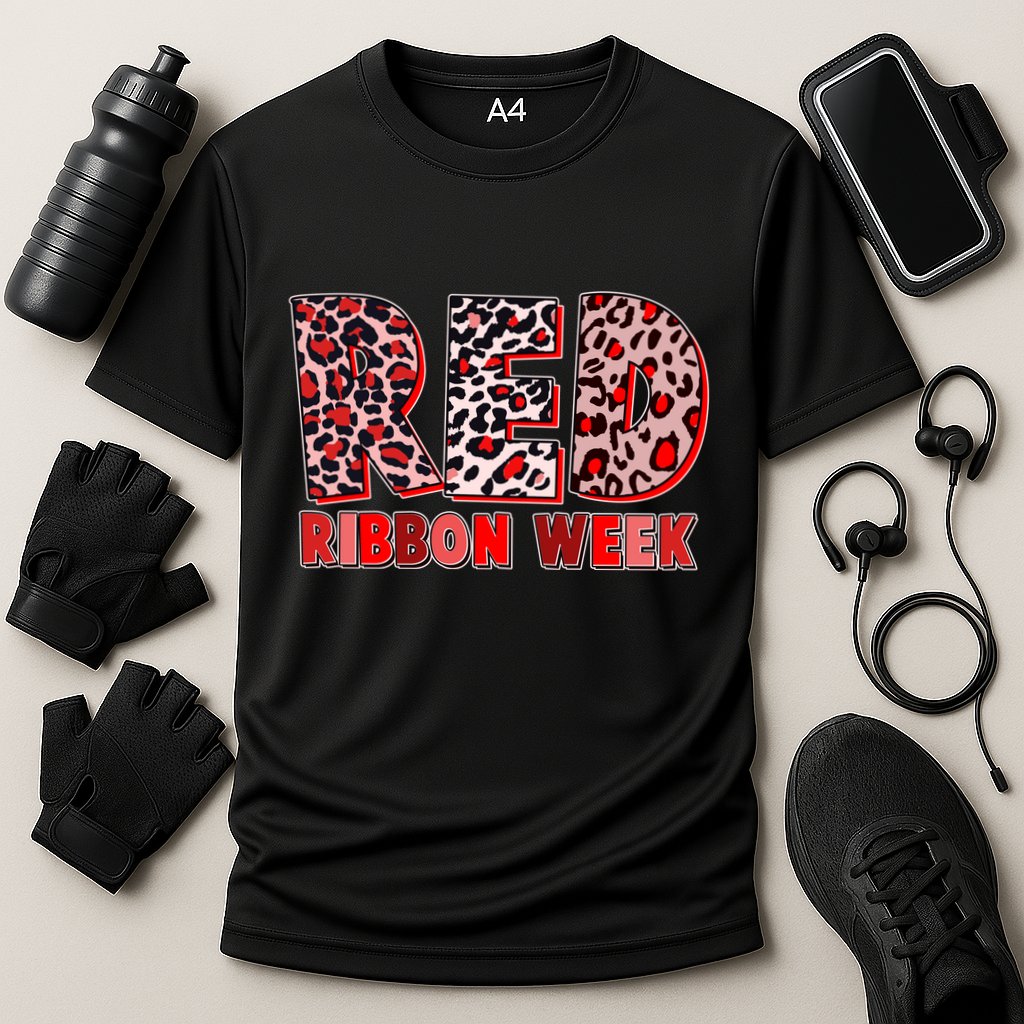 Red Ribbon Week Awareness Cooling Performance Crew T-Shirt